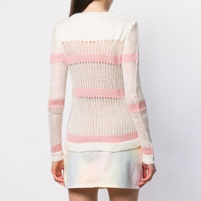 (W) MIU MIU 白色馬海毛長袖圓領毛衣 MML239-1SA3-F0PJZ Shop (W) MIU MIU 白色馬海毛長袖圓領毛衣 MML239-1SA3-F0PJZ