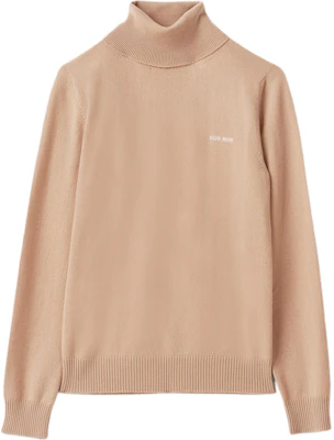 (W) Suéter de Cuello Alto Manga Larga Beige para Mujer MIU MIU. MMR425-13S1-F0627 Buy (W) Suéter de Cuello Alto Manga Larga Beige para Mujer MIU MIU. MMR425-13S1-F0627