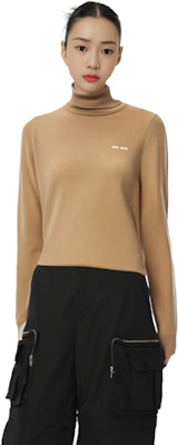 (W) Suéter de Cuello Alto Manga Larga Beige para Mujer MIU MIU. MMR425-13S1-F0627 Shop (W) Suéter de Cuello Alto Manga Larga Beige para Mujer MIU MIU. MMR425-13S1-F0627