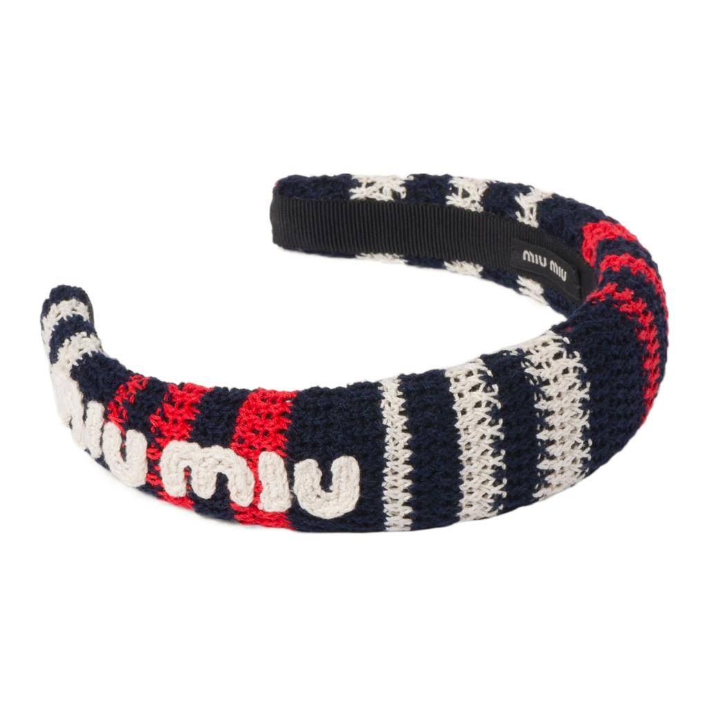 (Women) MIU MIU Woven Design Headband for Women - Multicolor. 5IH0252CQN