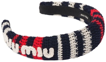 (Women) MIU MIU Woven Design Headband for Women - Multicolor. 5IH0252CQN (Women) MIU MIU Woven Design Headband for Women - Multicolor. 5IH0252CQN