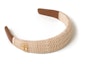 Buy (W) 미우미우 여성용 우븐 라탄 헤드밴드 - 브라운 5IH025_2D6F_F0018