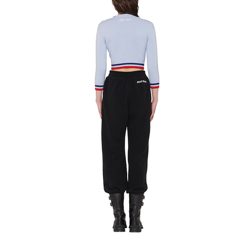 Shop (W) MIU MIU x Disney 米老鼠羊毛针织衫 女士灰色毛衣. MML470-1Y5R-F0M10