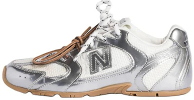 (Women) MIU MIU x New Balance 530 Silver Low-Top Casual Sneakers. 5E165E_3L90_F0118_F_BD05 (Women) MIU MIU x New Balance 530 Silver Low-Top Casual Sneakers. 5E165E_3L90_F0118_F_BD05