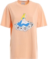 (Women) MIU MIU Yellow Cotton Crewneck Regular Fit Short Sleeve Knit T-Shirt MJN195-1WHU-F0075 (Women) MIU MIU Yellow Cotton Crewneck Regular Fit Short Sleeve Knit T-Shirt MJN195-1WHU-F0075