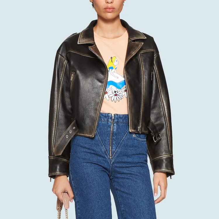 Lookbook (W) MIU MIU Kuning Kaos Rajut Lengan Pendek Regular Fit Crewneck Katun MJN195-1WHU-F0075