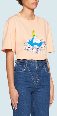 (W) MIU MIU Kuning Kaos Rajut Lengan Pendek Regular Fit Crewneck Katun MJN195-1WHU-F0075 Shop (W) MIU MIU Kuning Kaos Rajut Lengan Pendek Regular Fit Crewneck Katun MJN195-1WHU-F0075