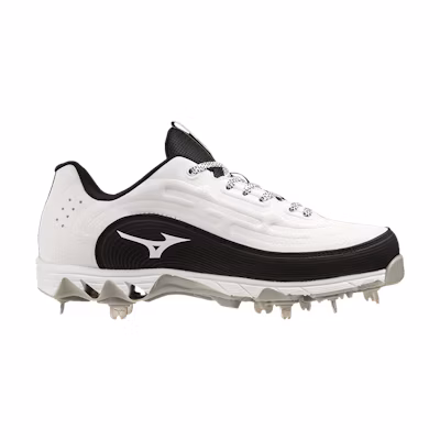 (W) Mizuno 9-Spike 8 Low 'White Black'