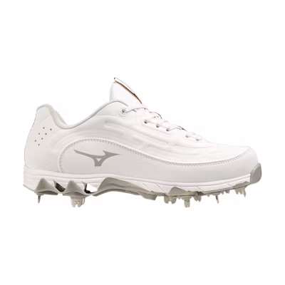 (W) Mizuno 9-Spike 8 Low 'White Grey'