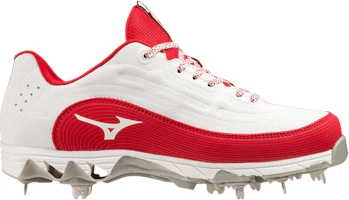(Women) Mizuno 9-Spike 8 Low 'White Red' 320689-0010 (Women) Mizuno 9-Spike 8 Low 'White Red' 320689-0010