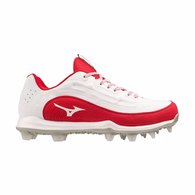(W) Mizuno 9-Spike Advanced Finch Elite 6 Low TPU 'White Red'