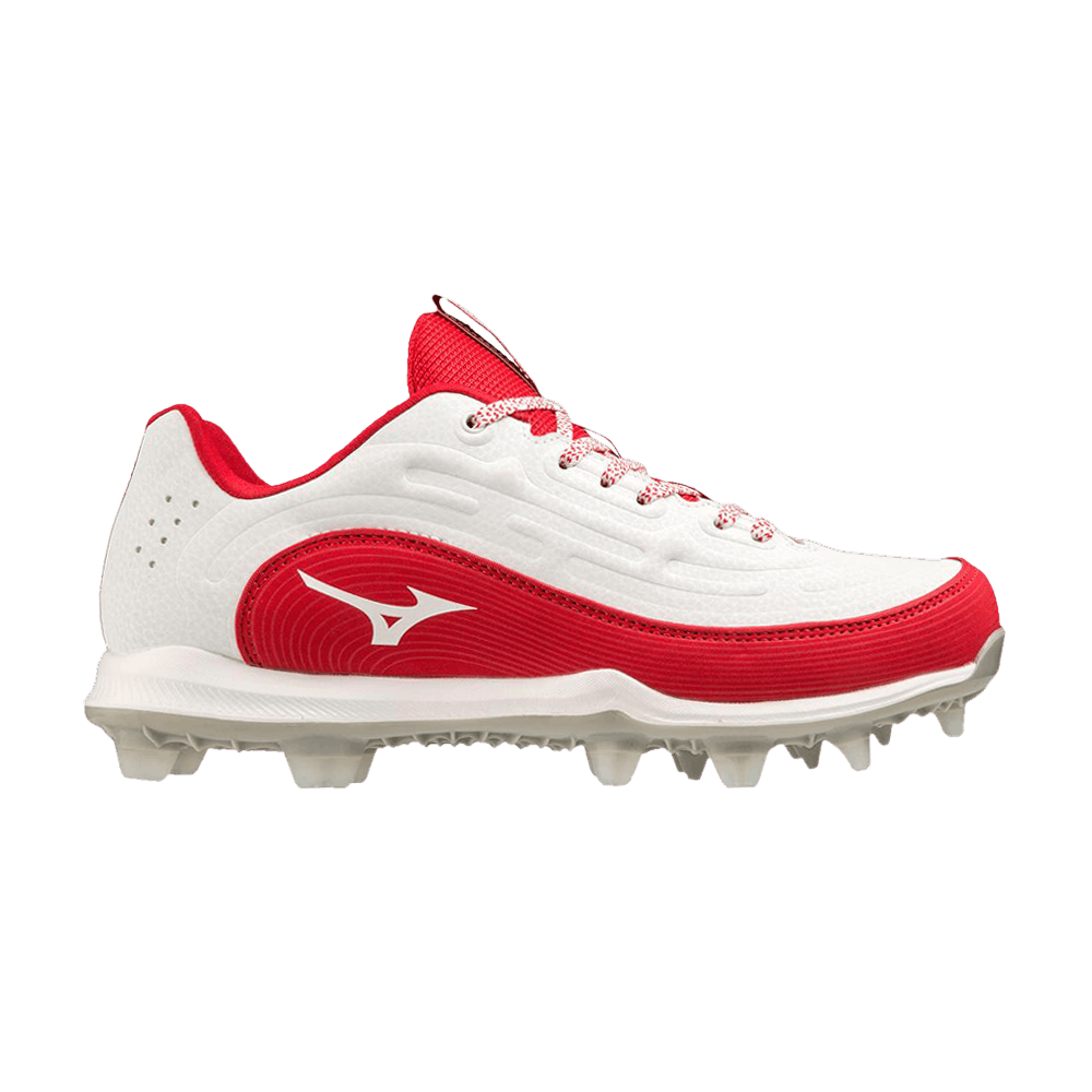 (Women) Mizuno 9-Spike Advanced Finch Elite 6 Low TPU 'White Red'  320687-0010