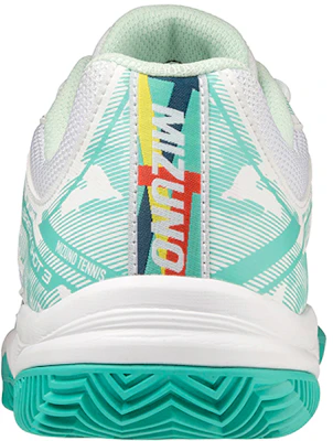 (W) Mizuno Breakshot 3 CC ''Wit Groen'' 61GC212623 Shop (W) Mizuno Breakshot 3 CC ''Wit Groen'' 61GC212623