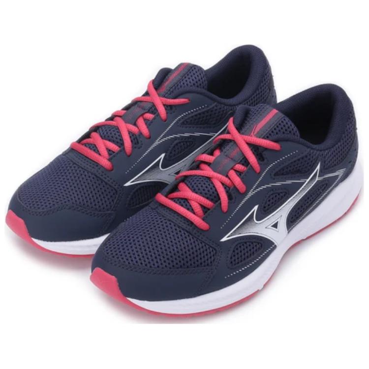 Order Mizuno 系帶百搭 減震耐磨 跑步鞋 女款 黑白紅