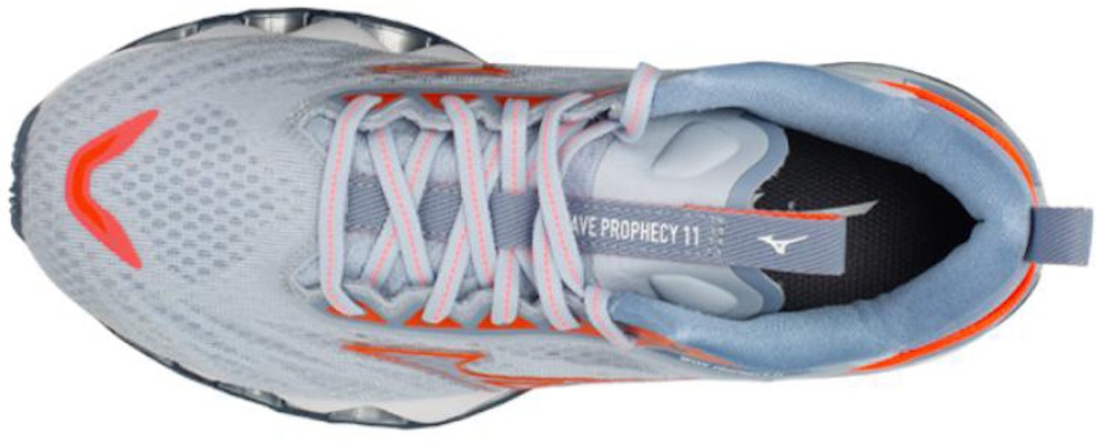 美津濃Prophecy 11減震透氣低幫跑步鞋 女款 灰藍橙 Order 美津濃Prophecy 11減震透氣低幫跑步鞋 女款 灰藍橙