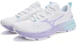 Shop Mizuno Racer S 運動舒適 百搭 防滑耐磨輕便 低筒 跑步鞋 女款 白紫色