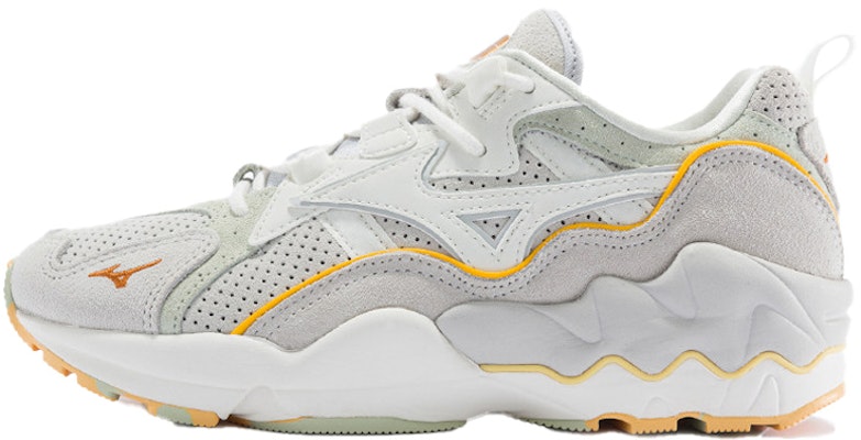 (Women) Mizuno Rider 1 'White Yellow' D1GA203703 Buy (Women) Mizuno Rider 1 'White Yellow' D1GA203703