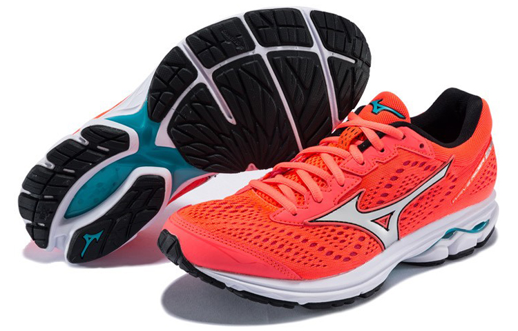 Details for (Women) Mizuno Rider 22 Orange/Red J1GD183103