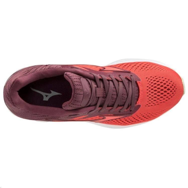 Shop (W) ミズノ ライダー23 レッド ランニングシューズ J1GD190359