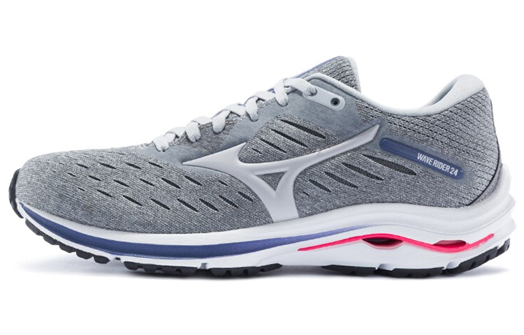 (Women) Mizuno Rider 24 Grey/White J1GD200346
