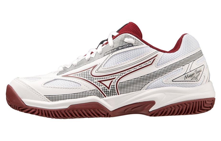 (Women) Mizuno Tennis Shoes Low 'White Red' 61GC232664