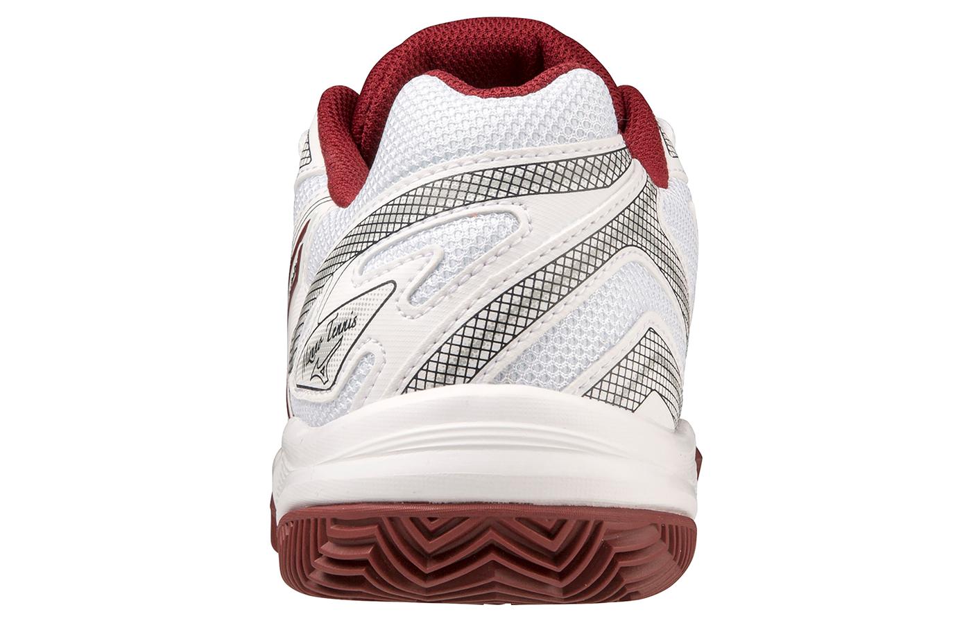 Shop Mizuno 舒適 防滑耐磨 低筒 網球鞋 女款 白紅色