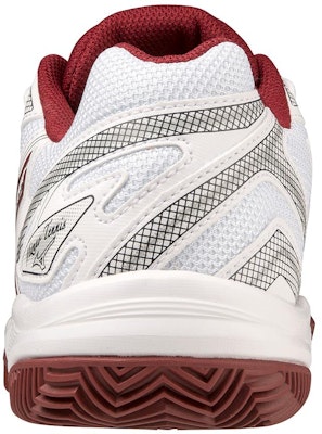 Mizuno 舒適 防滑耐磨 低筒 網球鞋 女款 白紅色 Shop Mizuno 舒適 防滑耐磨 低筒 網球鞋 女款 白紅色