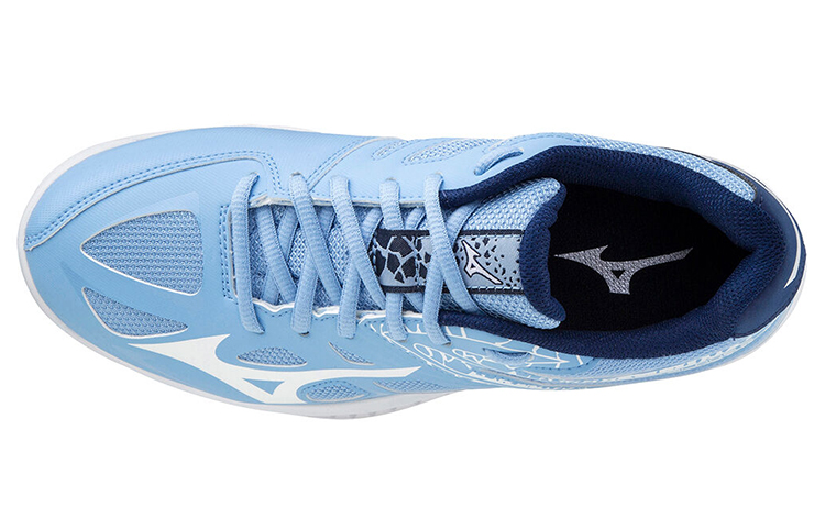 Lookbook (W) Mizuno Thunder Blade 2 'Putih Biru' Sepatu Olahraga V1GC197029