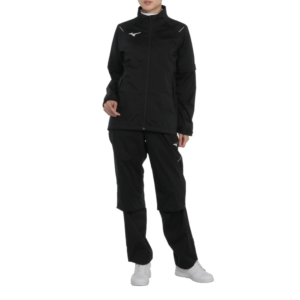 (Women) Mizuno Waterproof Golf Jacket with Zipper and Stand Collar E2JGB790