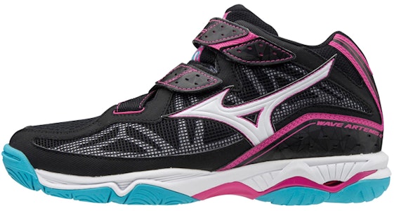 Mizuno Wave Artemis 4 MID 高筒排球鞋 女款 黑藍粉 Buy Mizuno Wave Artemis 4 MID 高筒排球鞋 女款 黑藍粉