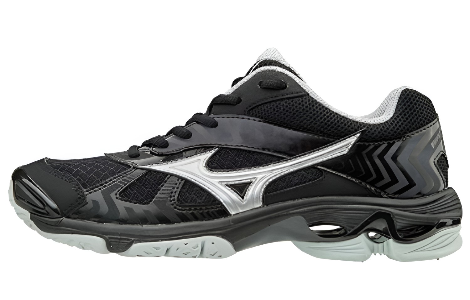 (Women) Mizuno Wave Bolt 7 'Black Silver'  V1GC186003