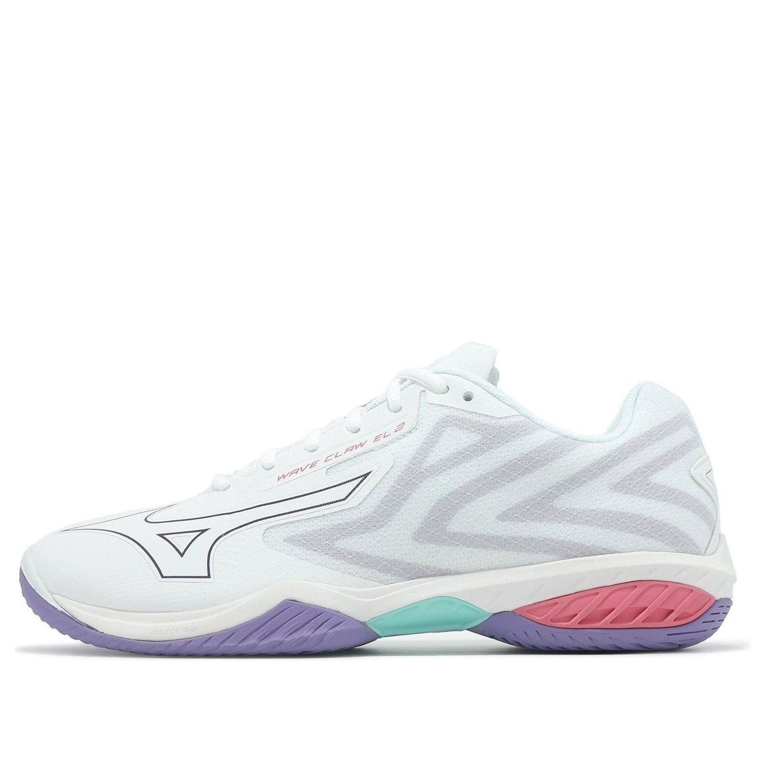 (W) Mizuno Wave Claw EL 2 Wide 'Violet Indigo Camellia Rose'