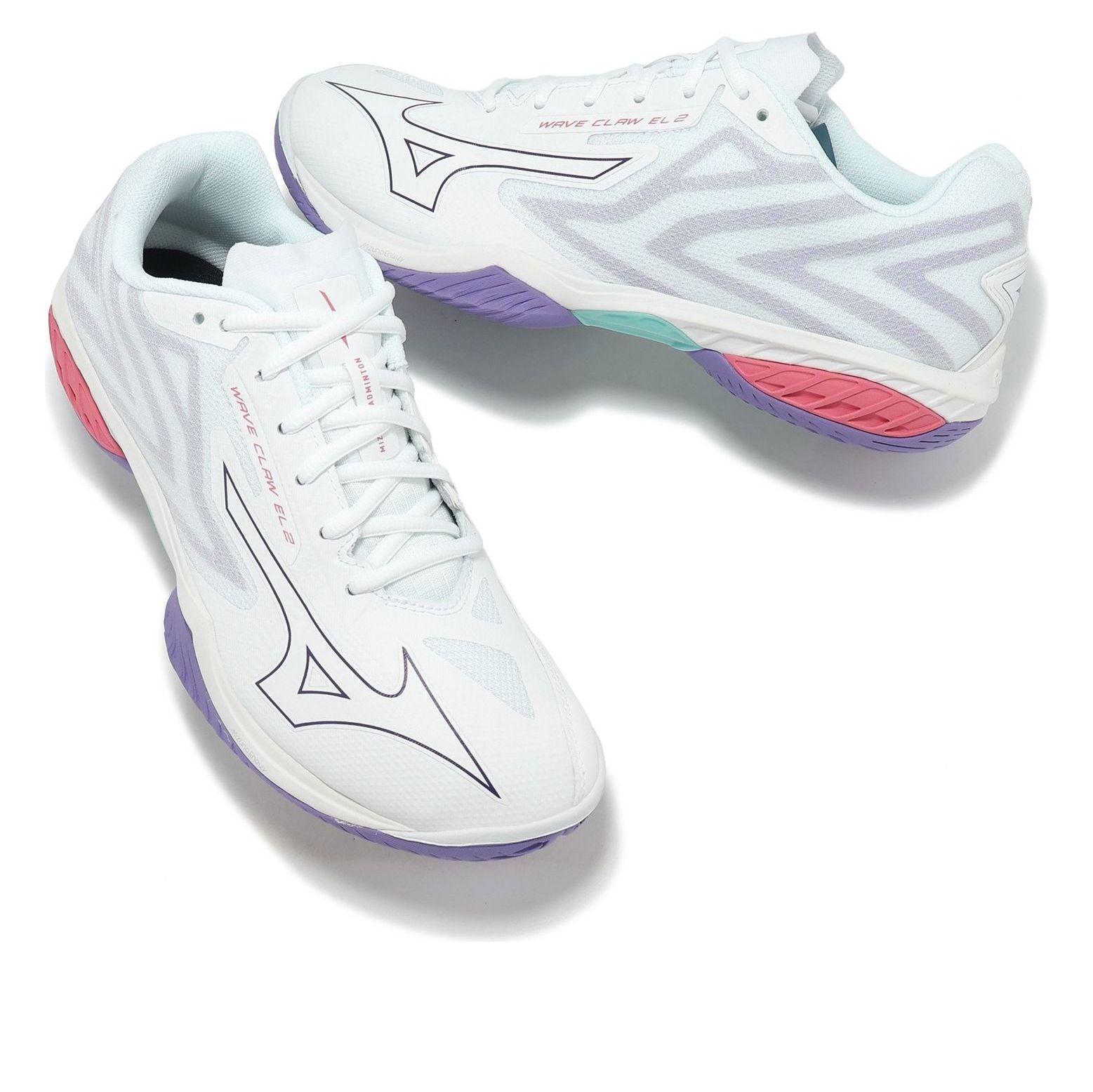 (W) Mizuno Wave Claw EL 2 Wide 'Violet Indigo Camellia Rose' 圖 2