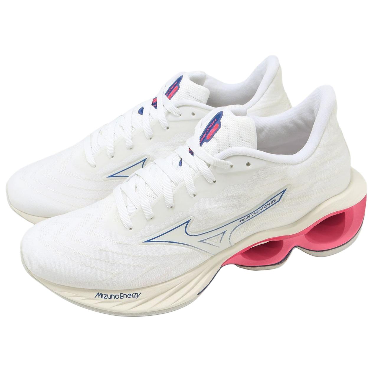 Lookbook (Women) Mizuno Wave Creation 25 'White Pearl Blue' J1GD240124