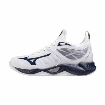 (W) Mizuno Wave Dimension 'White Navy'
