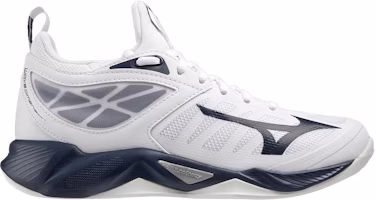 (Women) Mizuno Wave Dimension 'White Navy' 430314-0051 (Women) Mizuno Wave Dimension 'White Navy' 430314-0051