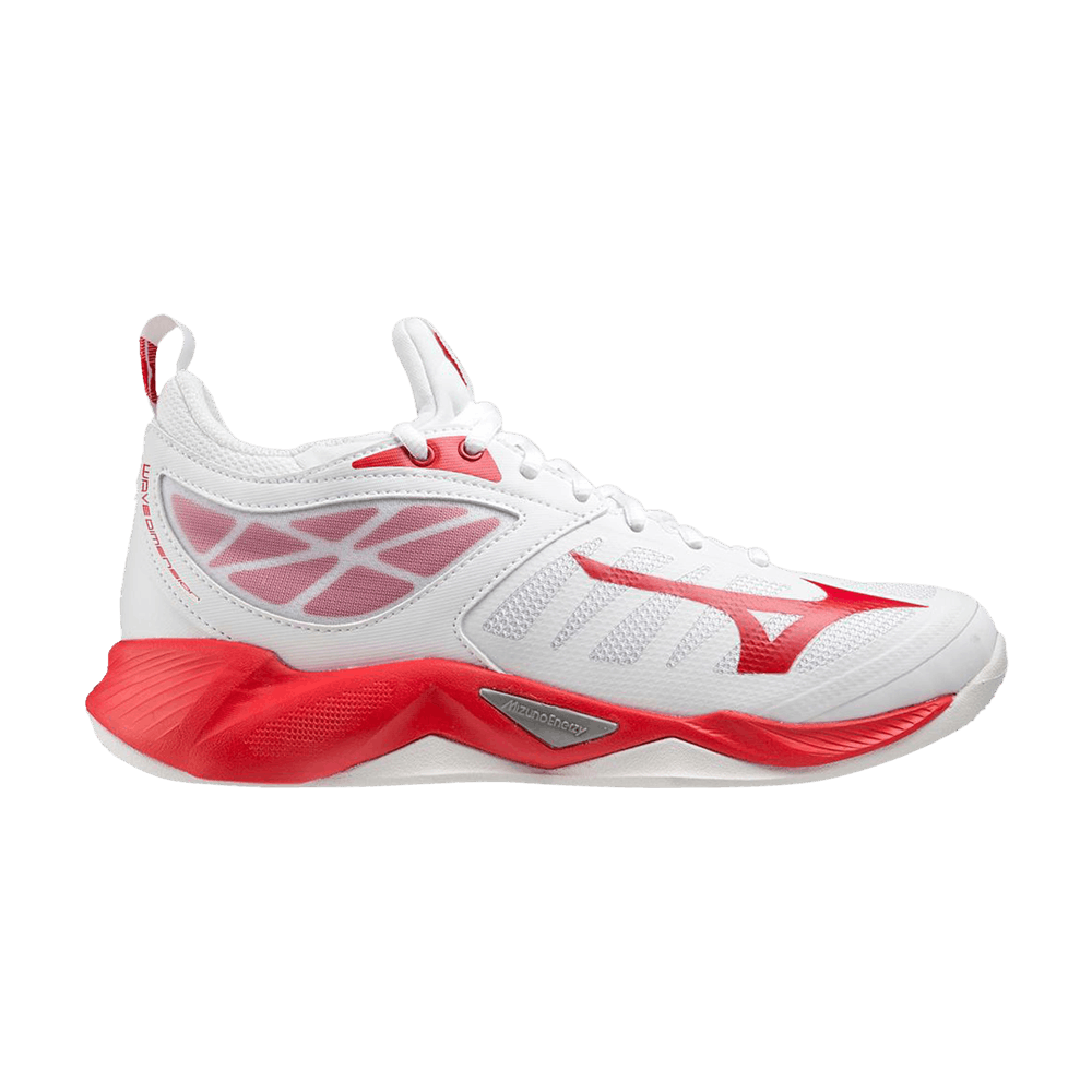 (Women) Mizuno Wave Dimension 'White Red'  430314-0010