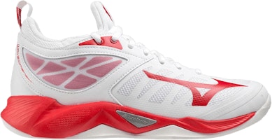 (Women) Mizuno Wave Dimension 'White Red' 430314-0010 (Women) Mizuno Wave Dimension 'White Red' 430314-0010