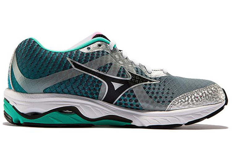 Order (W) Mizuno Wave Elevation 'Hijau Teal Ungu' J1GL141721