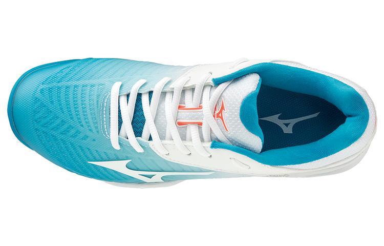 Lookbook (W) 미즈노 웨이브 익시드 투어 3 CC '블루 화이트' 61GC187525