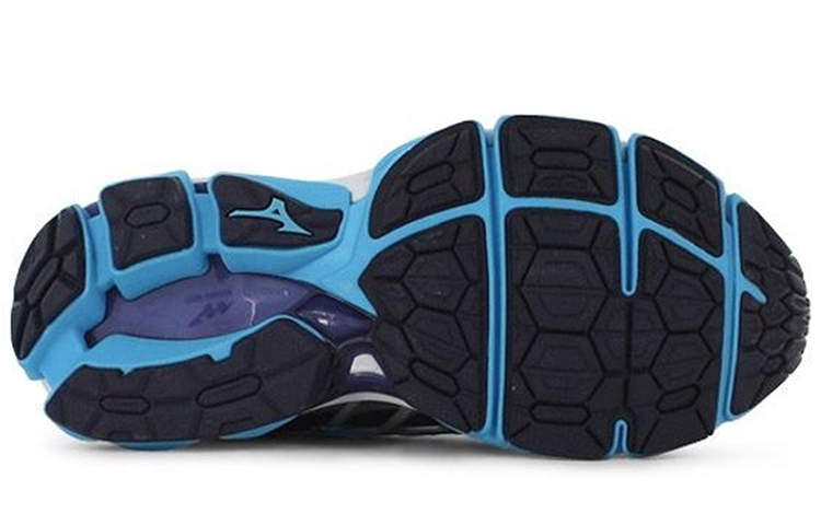 Shop (W) 미즈노 웨이브 호라이즌 2 블랙/블루 (Mizuno Wave Horizon 2 Black/Blue) J1GD182623