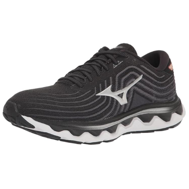 Lookbook (W) Mizuno Wave Horizon 6 'Hitam Putih' J1GD223104