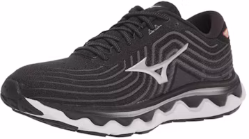 Lookbook Mizuno Wave Horizon 6 低筒耐磨跑步鞋 女款 黑白