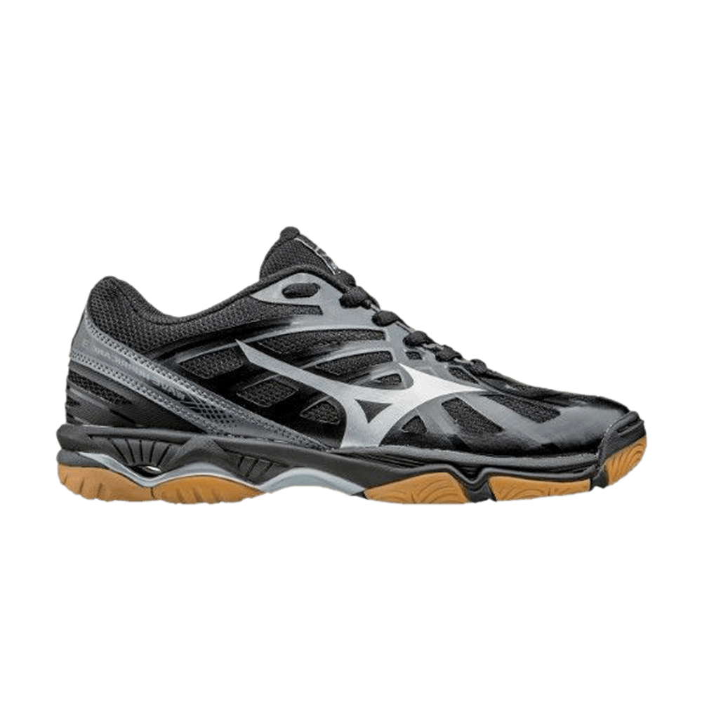(W) Mizuno Wave Hurricane 3 'Black Silver'