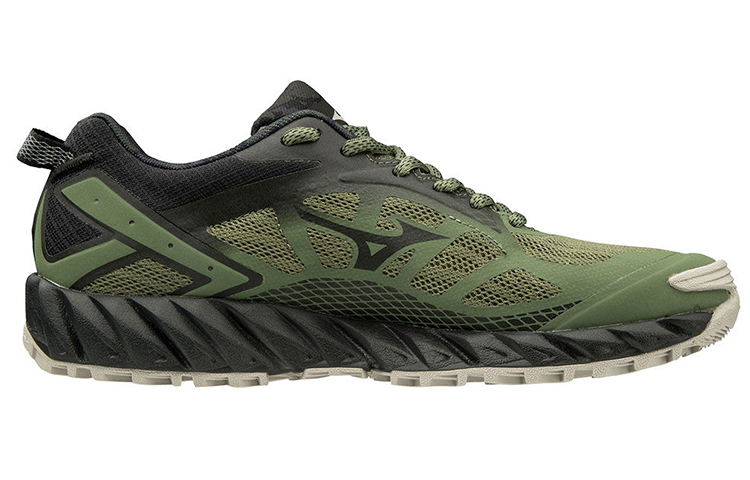 Order 美津濃 Wave Ibuki 2 越野防滑耐磨 低筒 跑步鞋 女款 綠黑