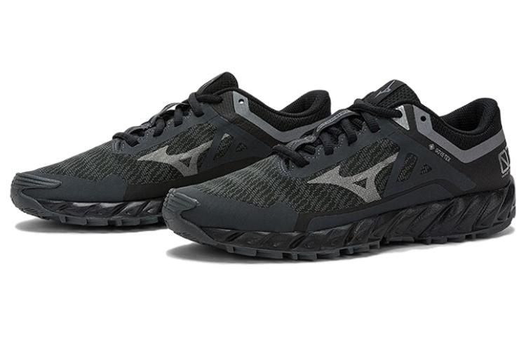 Lookbook Mizuno Wave Ibuki 3 Gtx 運動舒適 防滑耐磨 低幫 跑步鞋 女款 黑色
