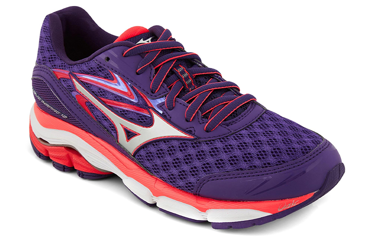 Lookbook Mizuno Wave Inspire 12 減震防滑耐磨 低筒 跑步鞋 女款 紫白