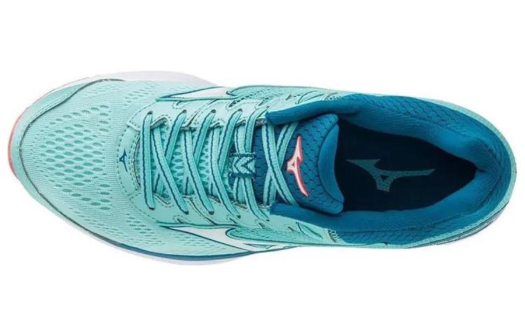 Lookbook Mizuno Wave Inspire 14 低筒耐磨跑步鞋 女款 藍白