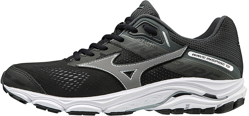 (W) 미즈노 웨이브 인스파이어 15 블랙/그레이 (Mizuno Wave Inspire 15 Black/Grey - 67 characters) J1GD194451 Buy (W) 미즈노 웨이브 인스파이어 15 블랙/그레이 (Mizuno Wave Inspire 15 Black/Grey - 67 characters) J1GD194451