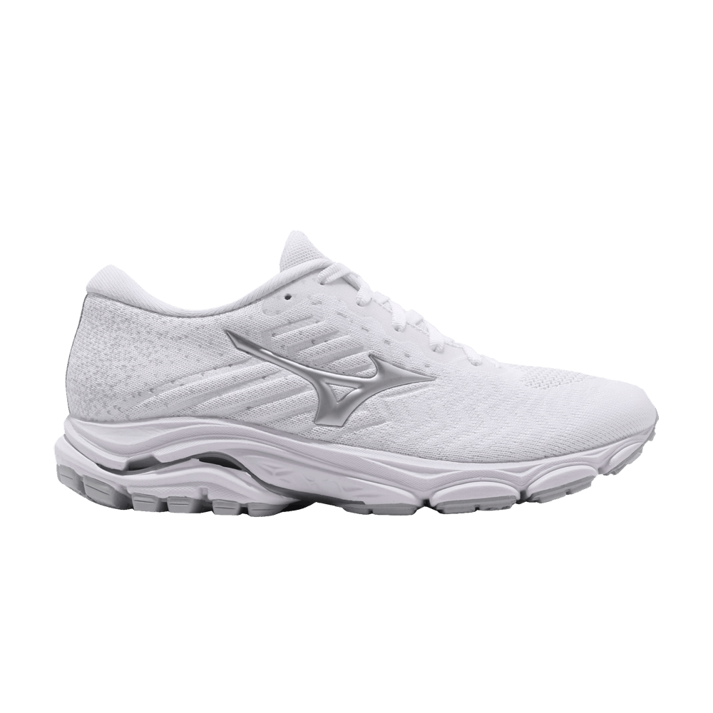 (Women) Mizuno Wave Inspire 16 Waveknit 'White Silver'  J1GD201303